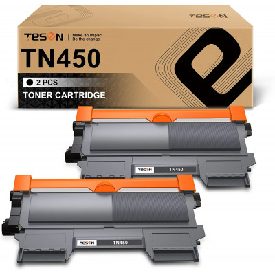 TN450 TN420 TESEN Compatible Toner Cartridge Replacement 2 Packs